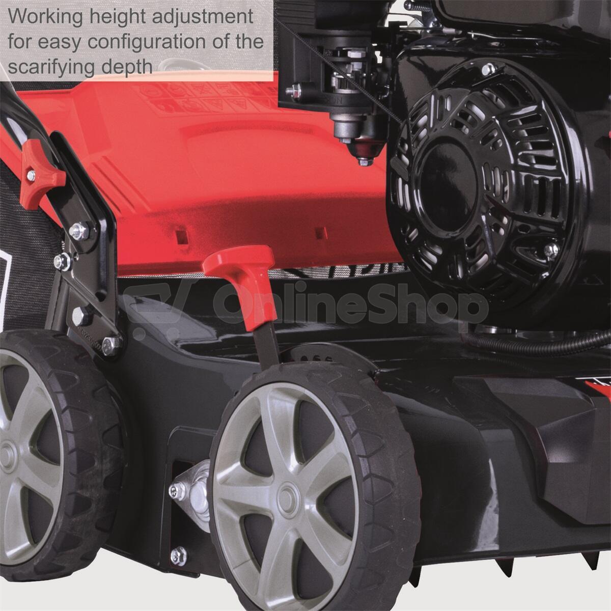Scheppach SC 55 P, vertikutátor 40 cm s benzínovým motorem 2v1