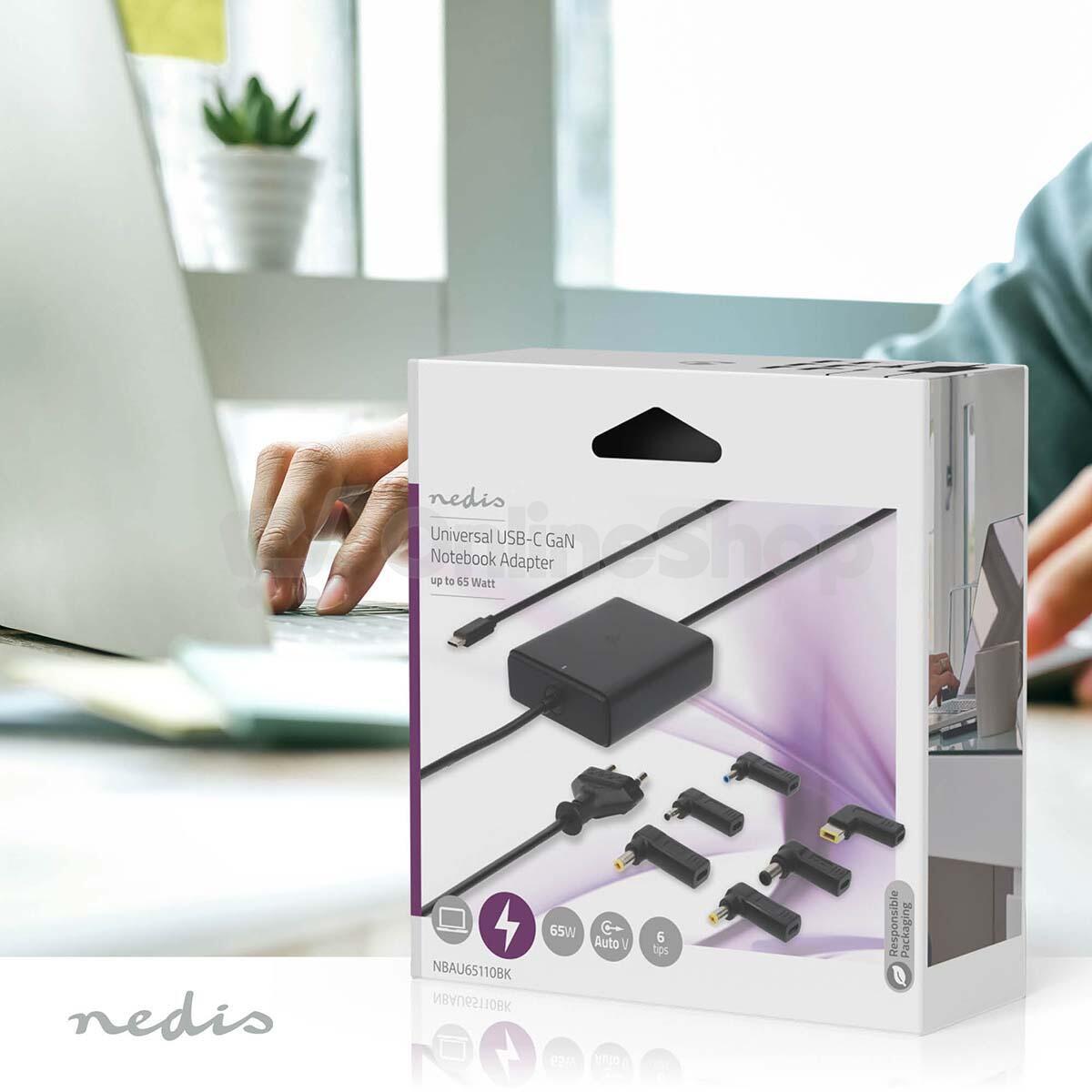 Adaptér k notebooku NEDIS NBAU65110BK