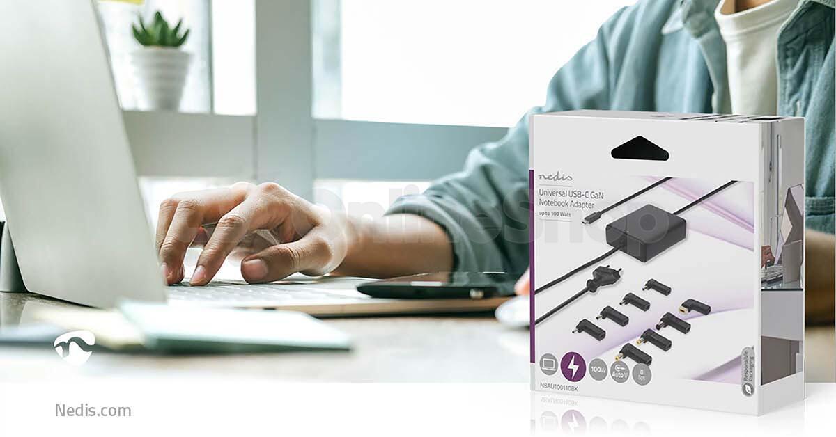 Adaptér k notebooku NEDIS NBAU65110BK