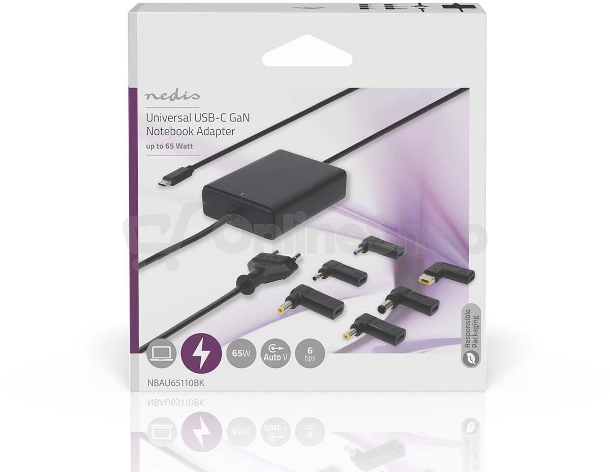 Adaptér k notebooku NEDIS NBAU65110BK