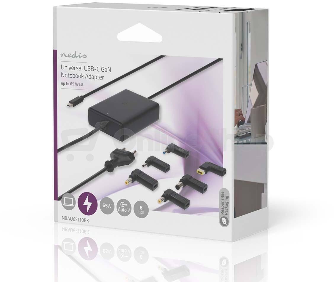 Adaptér k notebooku NEDIS NBAU65110BK