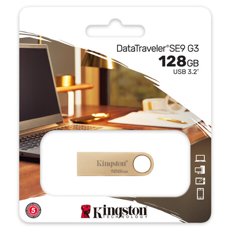 Kingston flash disk 128GB 220MB/s Metal USB 3.2 Gen 1 DataTraveler SE9 G3 (DTSE9G3/128GB)