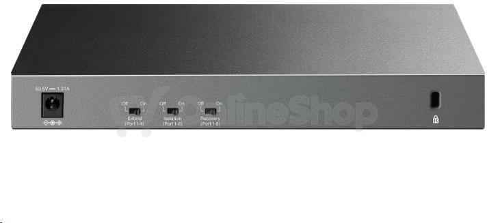 TP-Link LiteWave switch LS1210GP (9xGbE, 1xSFP, 8xPoE+, 61W, fanless)