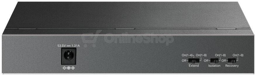 TP-Link LiteWave switch LS109P (9x100Mb/s, 8xPoE+, 63W, fanless)