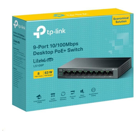 TP-Link LiteWave switch LS109P (foto 2)
