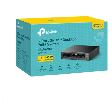 TP-Link LS105GP 5xGb Desktop switch (foto 2)