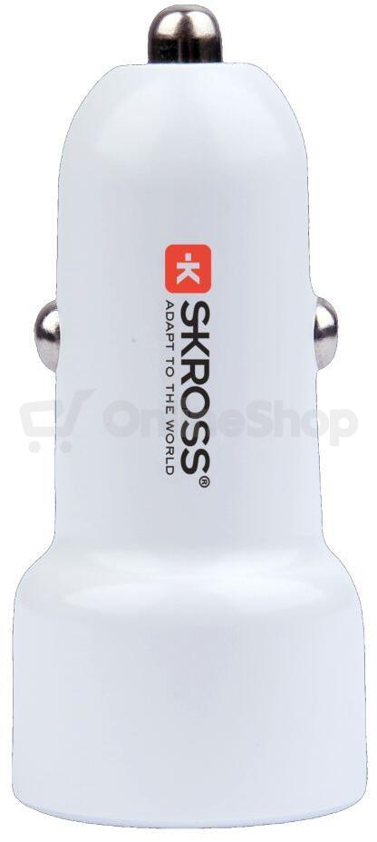 SKROSS USB A+C nabíjecí autoadaptér Dual Car Charger, 65W PD