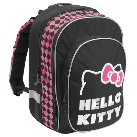 Batoh školní P + P Karton anatomický ERGO Hello Kitty Black - P +&nbsp;P Karton anatomický ERGO Hello Kitty Black (foto 5)