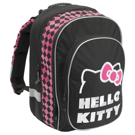 Batoh školní P + P Karton anatomický ERGO Hello Kitty Black - P +&nbsp;P Karton anatomický ERGO Hello Kitty Black (foto 6)