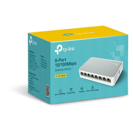 TP-Link switch TL-SF1008D (8x100Mb/s, fanless)