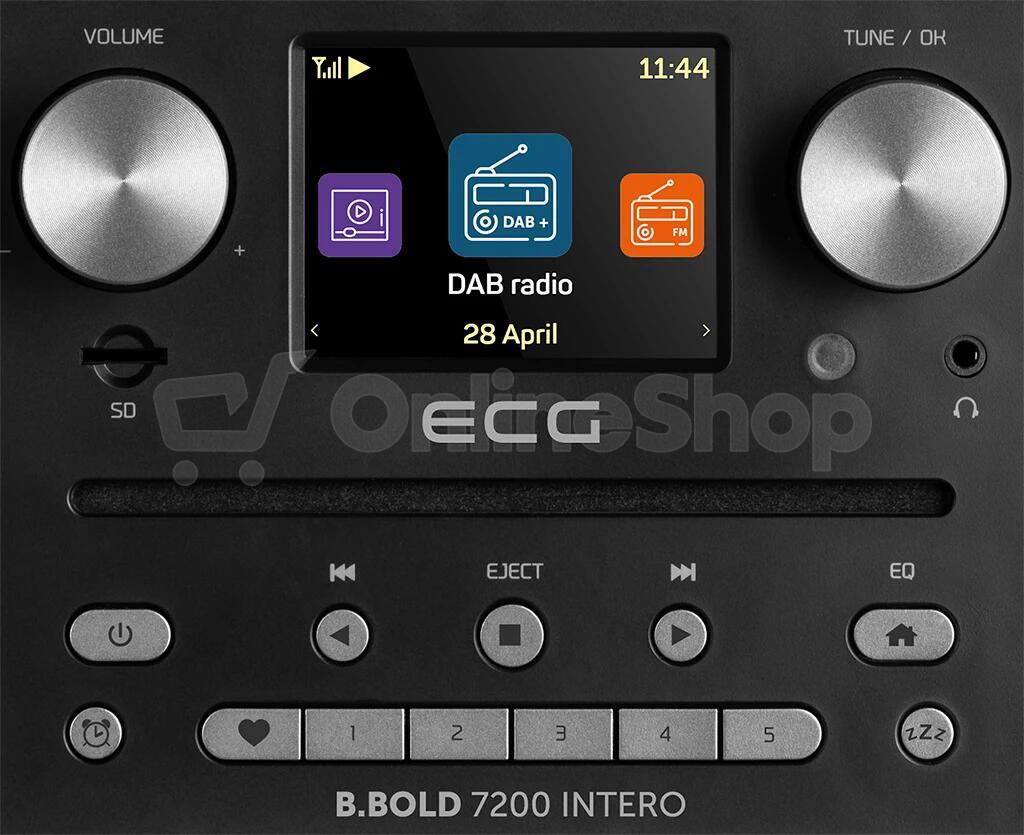 Rádio ECG B.BOLD 7200 Intero, černé