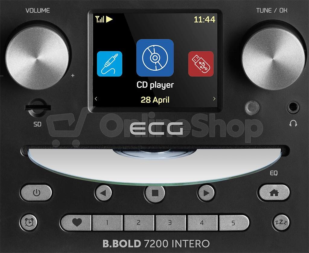 Rádio ECG B.BOLD 7200 Intero, černé
