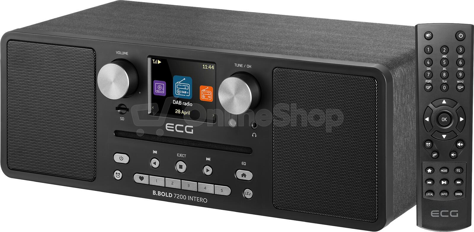 Rádio ECG B.BOLD 7200 Intero, černé