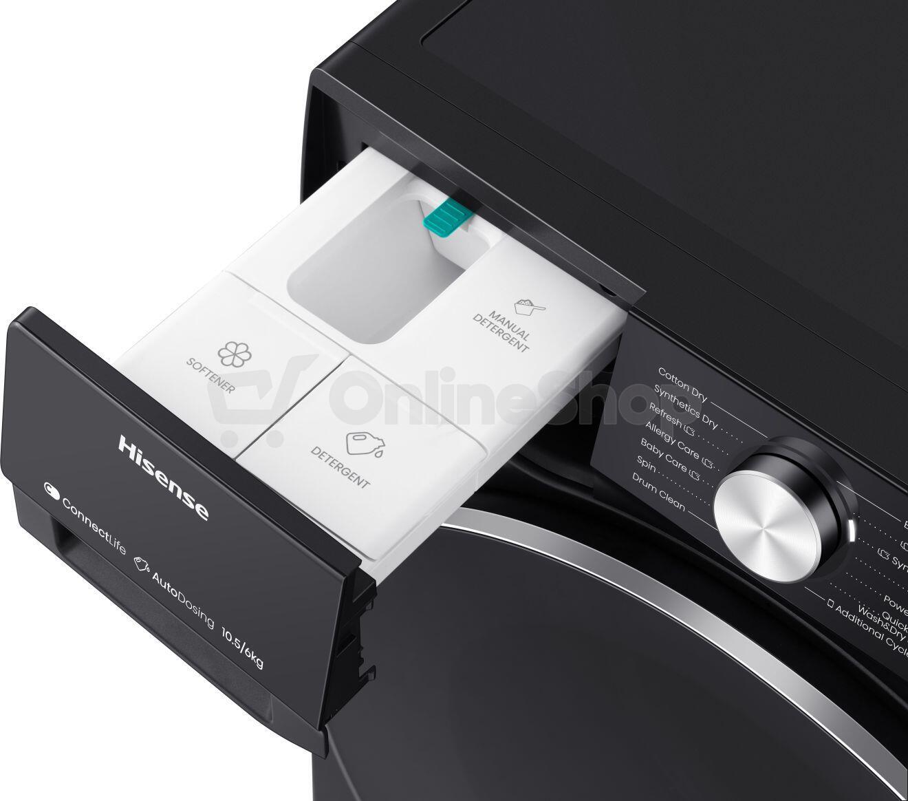 Pračka se sušičkou Hisense WD5S1045BB