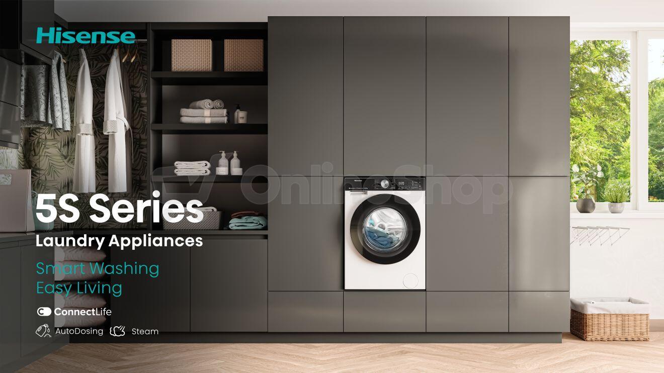 Pračka se sušičkou Hisense WD5S1045BB