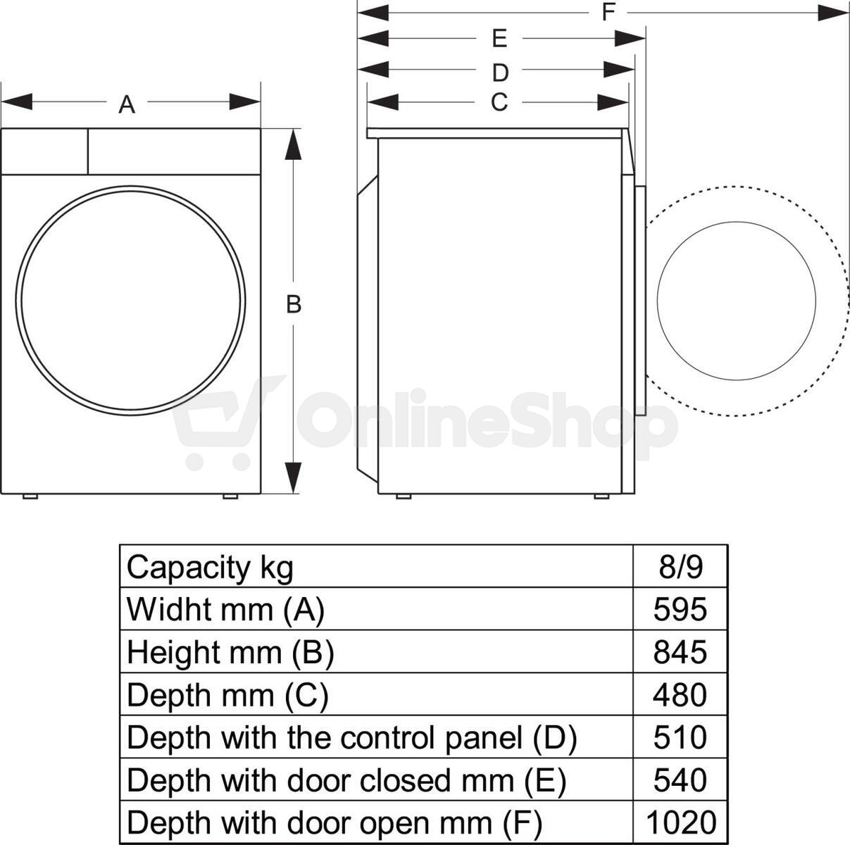 Pračka Hisense WF3S8043BW3