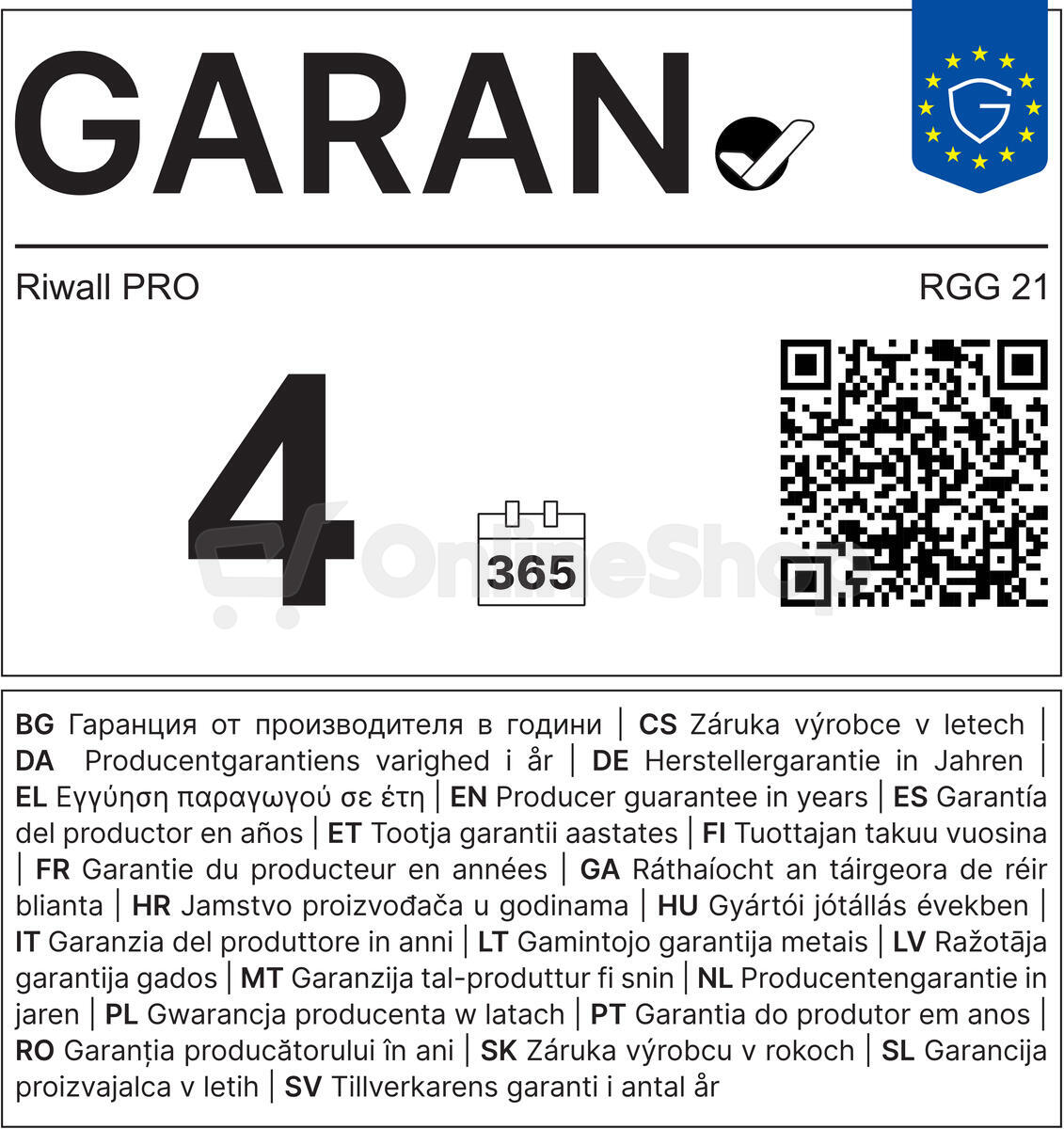 Plynový gril Riwall PRO RGG 21