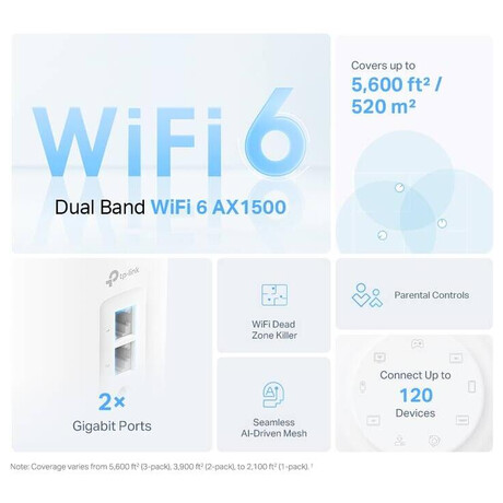 TP-Link Deco X10(1-pack) AX1500 Home Mesh System