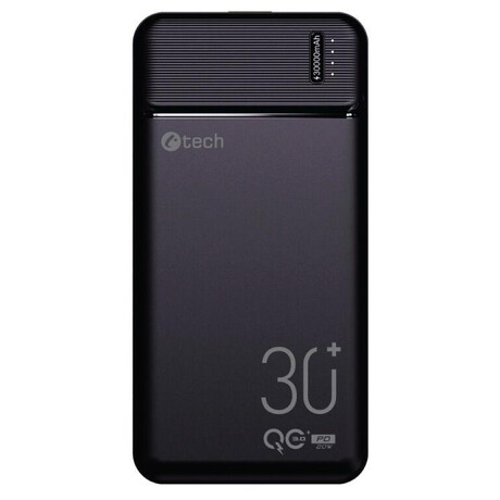 C-Tech 30000mAh, Li-Pol, 20W, USB-C/USB-A/micro USB (foto 1)