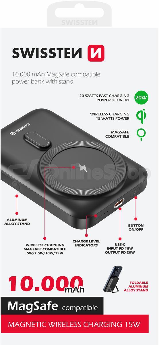 Powerbanka Swissten 22013974 PD 20W 10000 mAh