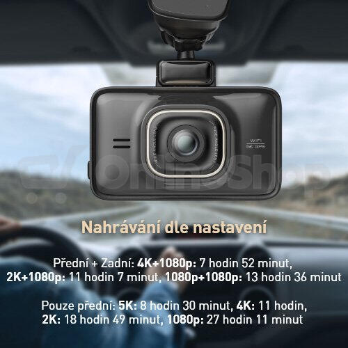 Autokamera CEL-TEC K7 Dual GPS