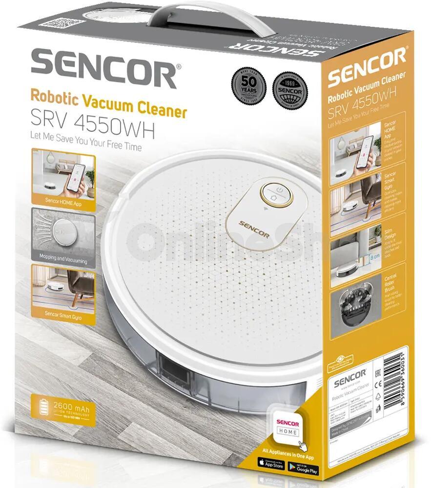 Robotický vysavač Sencor SRV 4550WH