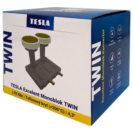 Satelitn psluenstv Tesla Excelent Monoblok Twin 4,3 LTE