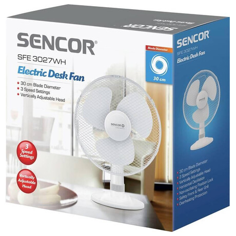 Ventilátor stolní Sencor SFE 3027WH-EUE3