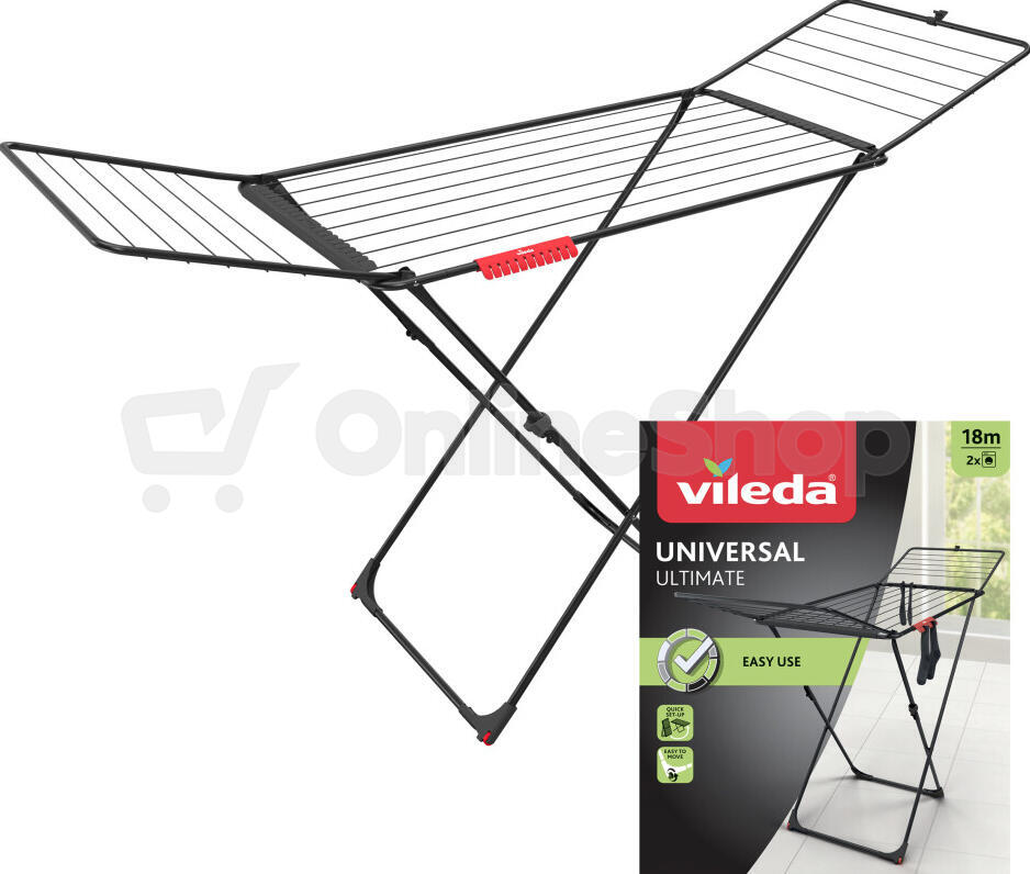 Sušák na prádlo Vileda Universal černý 18m