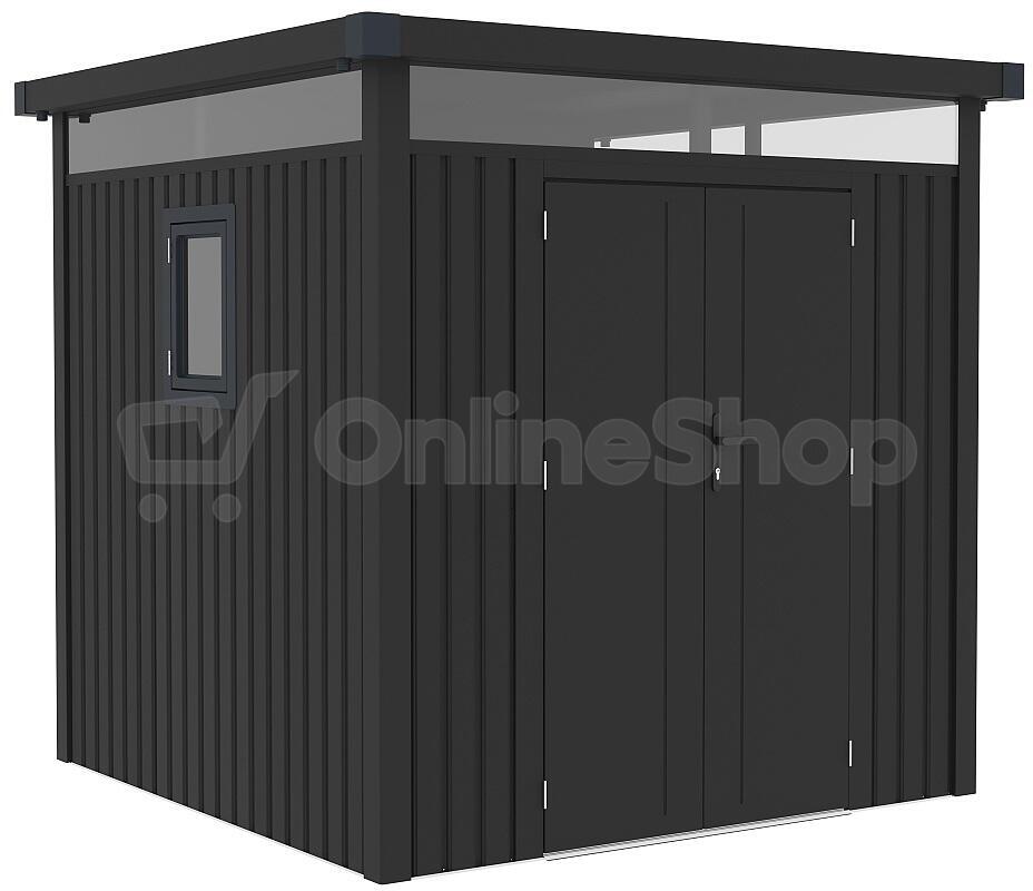 Plechový domek LANITPLAST MARBURG 88 ANTRACIT LG4017