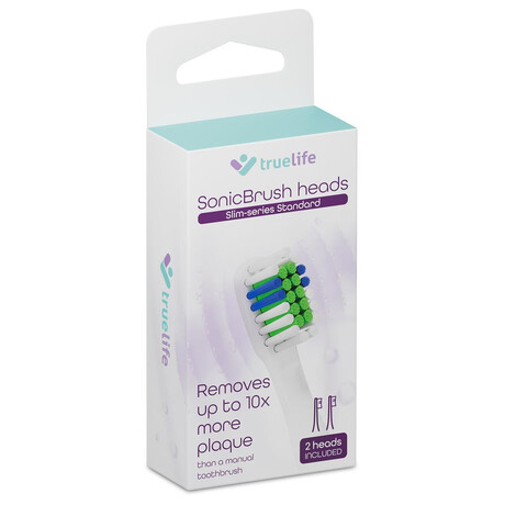 Náhradní hlavice TrueLife SonicBrush Slim-series Standard, 2 kusy, bílé