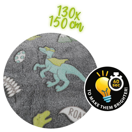 Teddies Deka Dinosaurus svtc ve tm ply 130x150cm ediv