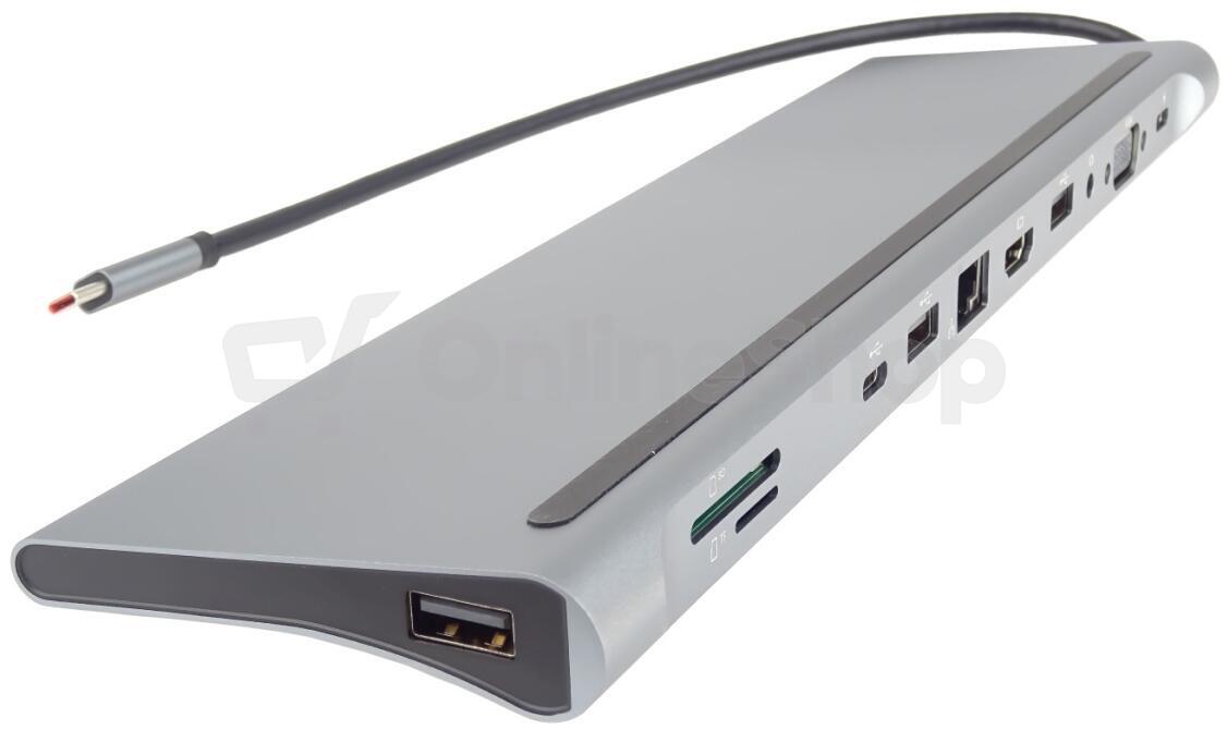 Dokovací stanice USB-C Full Size MST vhodná pod notebook