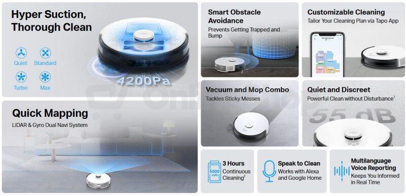 Robotický vysavač TP-Link Tapo RV30
