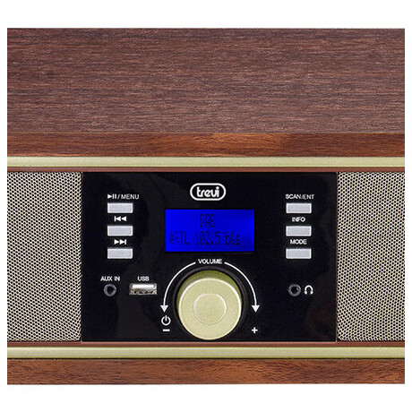Trevi TT1042 DAB+ LG, deven, DAB/DAB+/PLL FMstereo, MP3 naUSB, AUX-IN, 110-240V~50/60Hz (foto 3)
