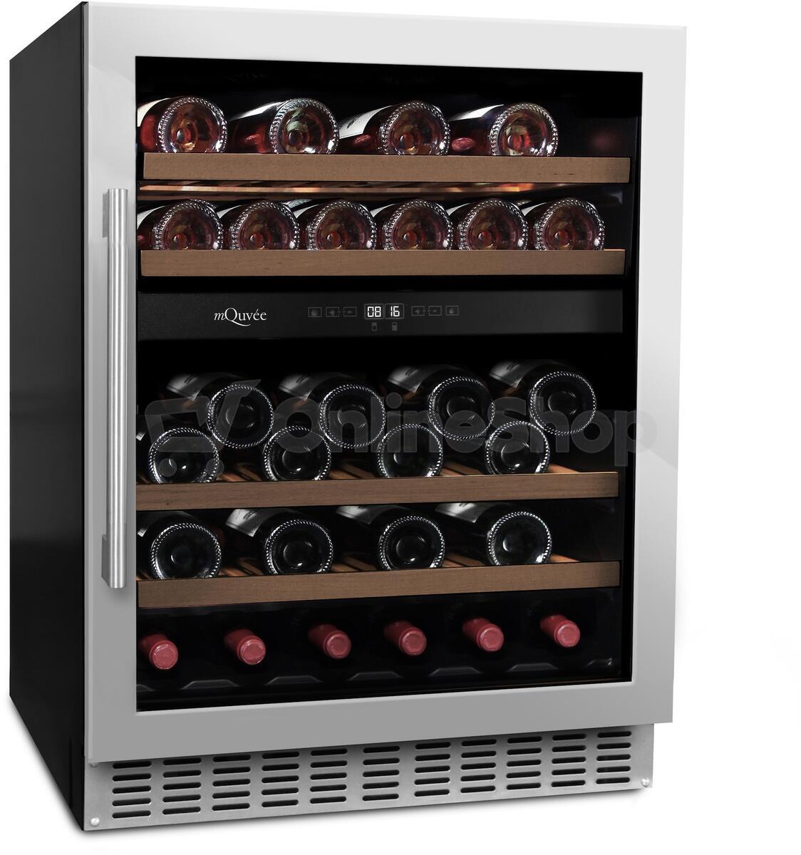 Vinotéka mQuvée WineCave 700 60D, nerezová