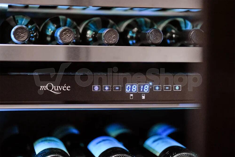 Vestavná vinotéka mQuvée WineCave 700 60D Push-Pull, černá