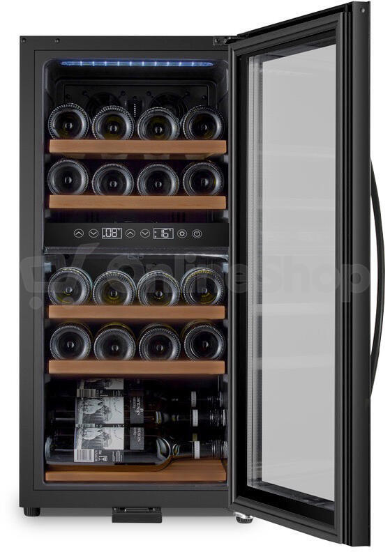 Vinotéka mQuvée WineExpert 24 Fullglass, černá