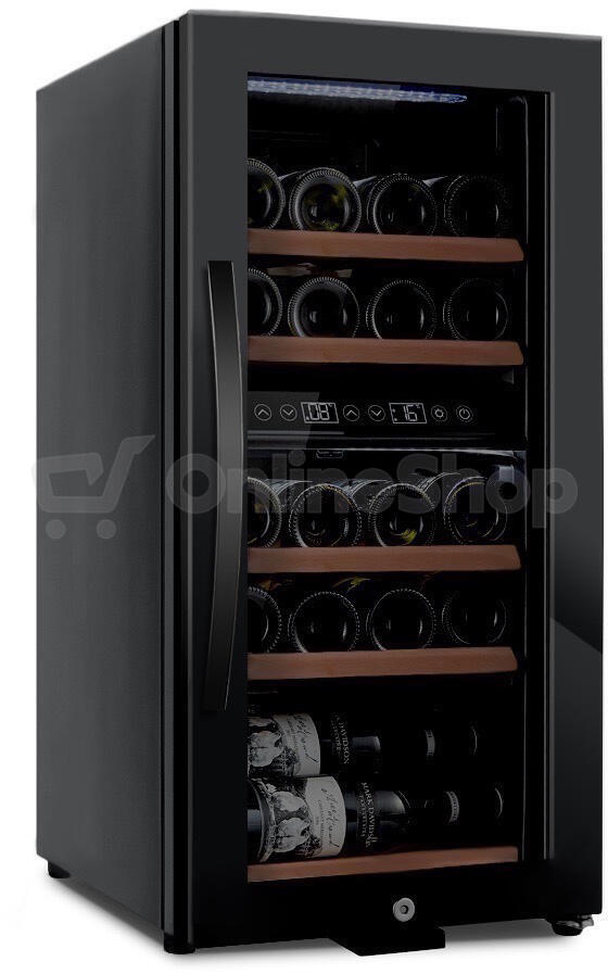Vinotéka mQuvée WineExpert 38 Fullglass, černá