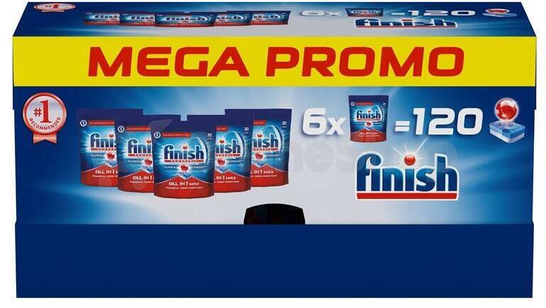 Finish tablety do myčky GIGAPACK, 120 ks