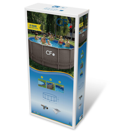 Bazn CF FRAME ratan - 366 x 132 cm