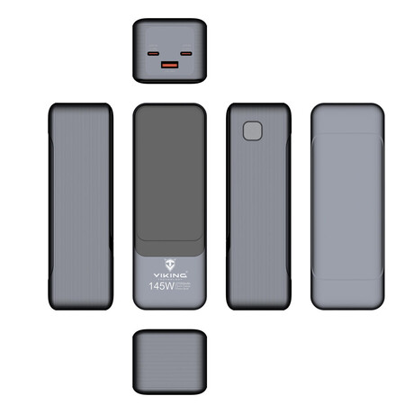 Viking PN-964PD 27000 mAh/Output:1xUSB-A,2xUSB-C/Input:2xUSB-C/LED display (foto 3)