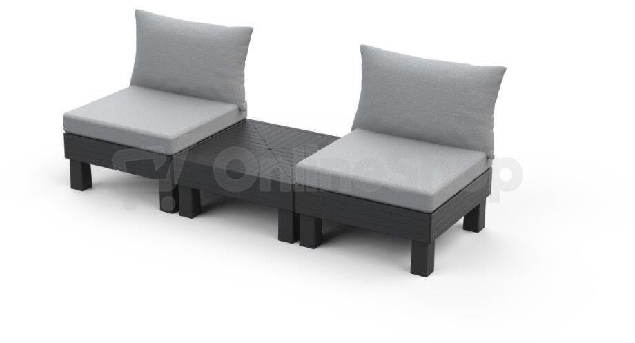 Zahradní nábytek Keter Elements balkónový modulární set grafitový
