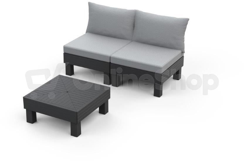 Zahradní nábytek Keter Elements balkónový modulární set grafitový