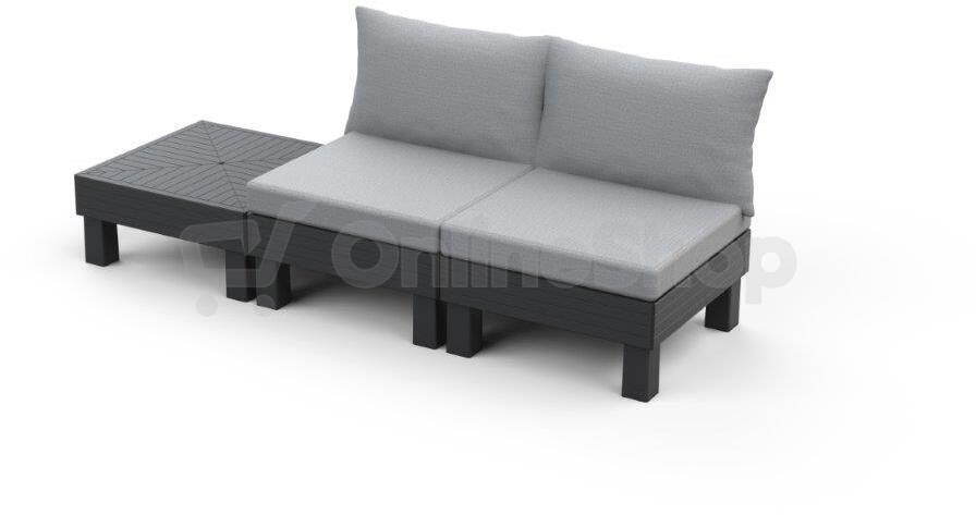 Zahradní nábytek Keter Elements balkónový modulární set grafitový