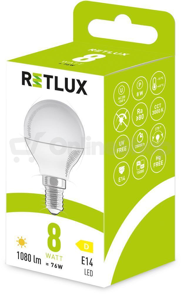 LED žárovka mini globe Retlux RLL 635
