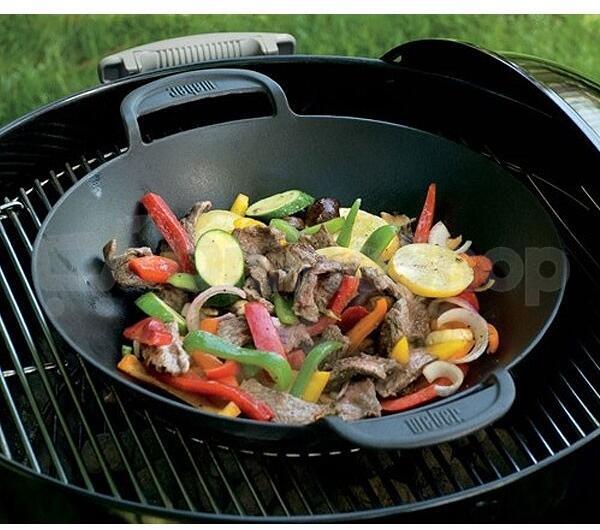 Wok pánev a sada pro Weber Gourmet BBQ System