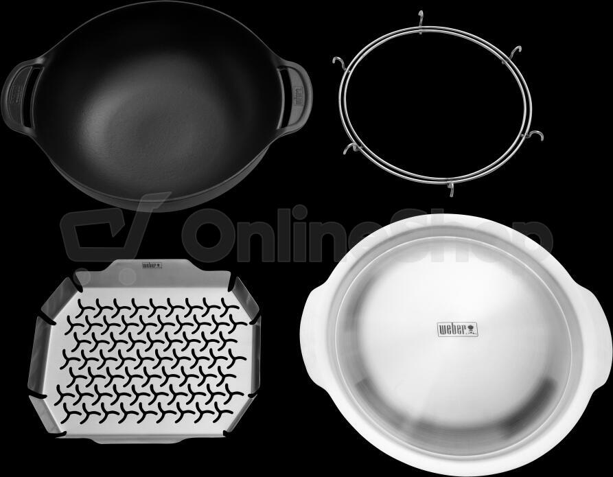 Wok pánev a sada pro Weber Gourmet BBQ System
