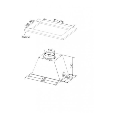 Odsava par CATA GT PLUS 45 ern 450