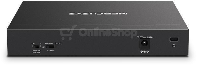 TP-Link Mercusys MS108GP Switch 8-Port, 7× Gigabit PoE+, 1× GLAN, 802.3af/at, 65 W